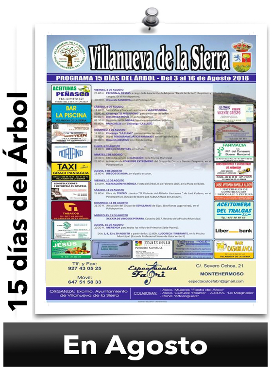15 D├¡as del ├ürbol Villanueva de la Sierra
